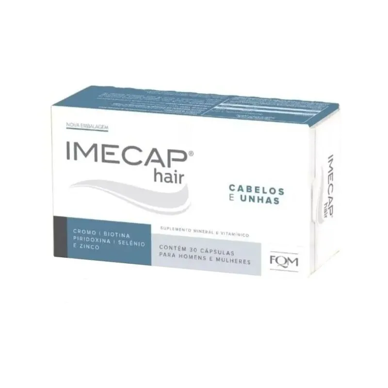 Imecap Hair 30 Cápsulas Divcom Pharma