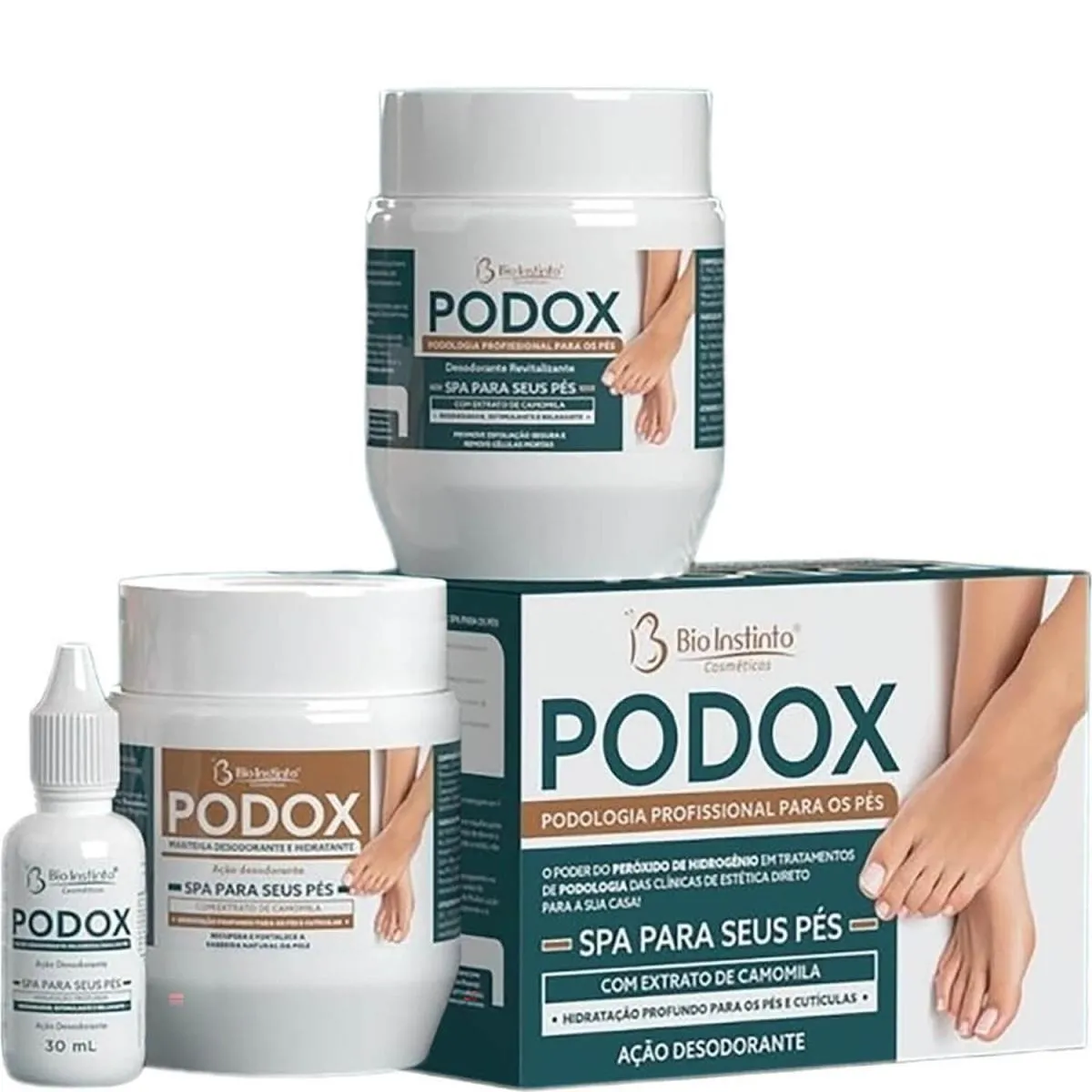 Bio Instinto Podox - Kit Podologia Tratamento Spa para os Pés (3 Produtos)