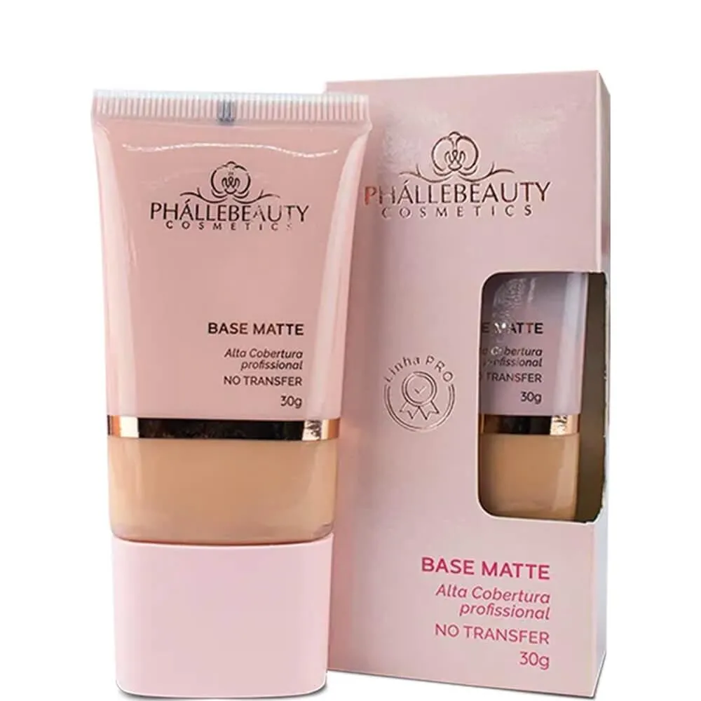 Phállebeauty - Base Matte Alta Cobertura Longa Duração Cor 05 30g