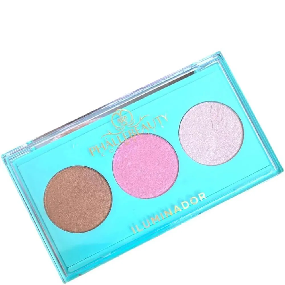 Phállebeauty - Paleta de Iluminador 3 Cores 12g