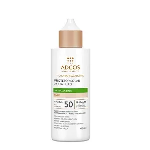 Protetor Solar Facial Adcos Aqua Fluid FPS50 Nude 40ml