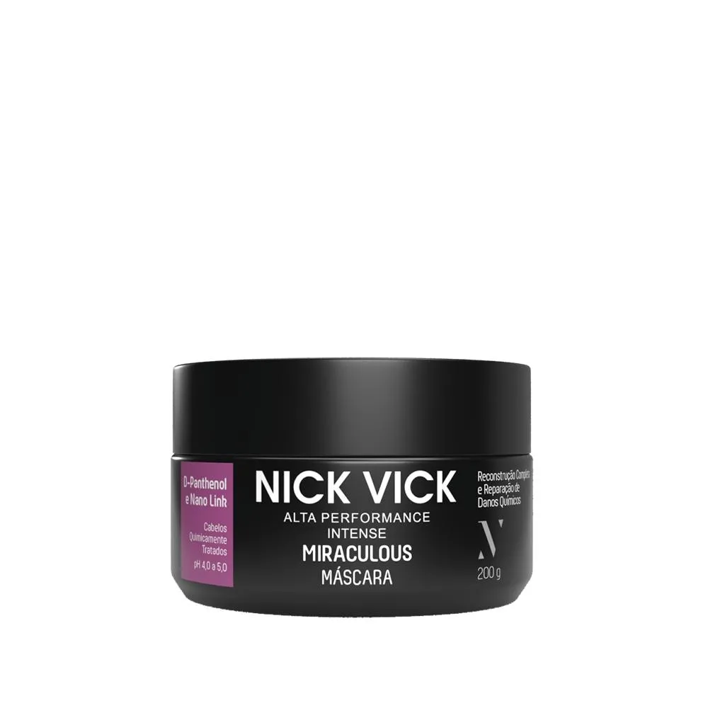 Máscara Miraculous Nick Vick Alta Performance 200g
