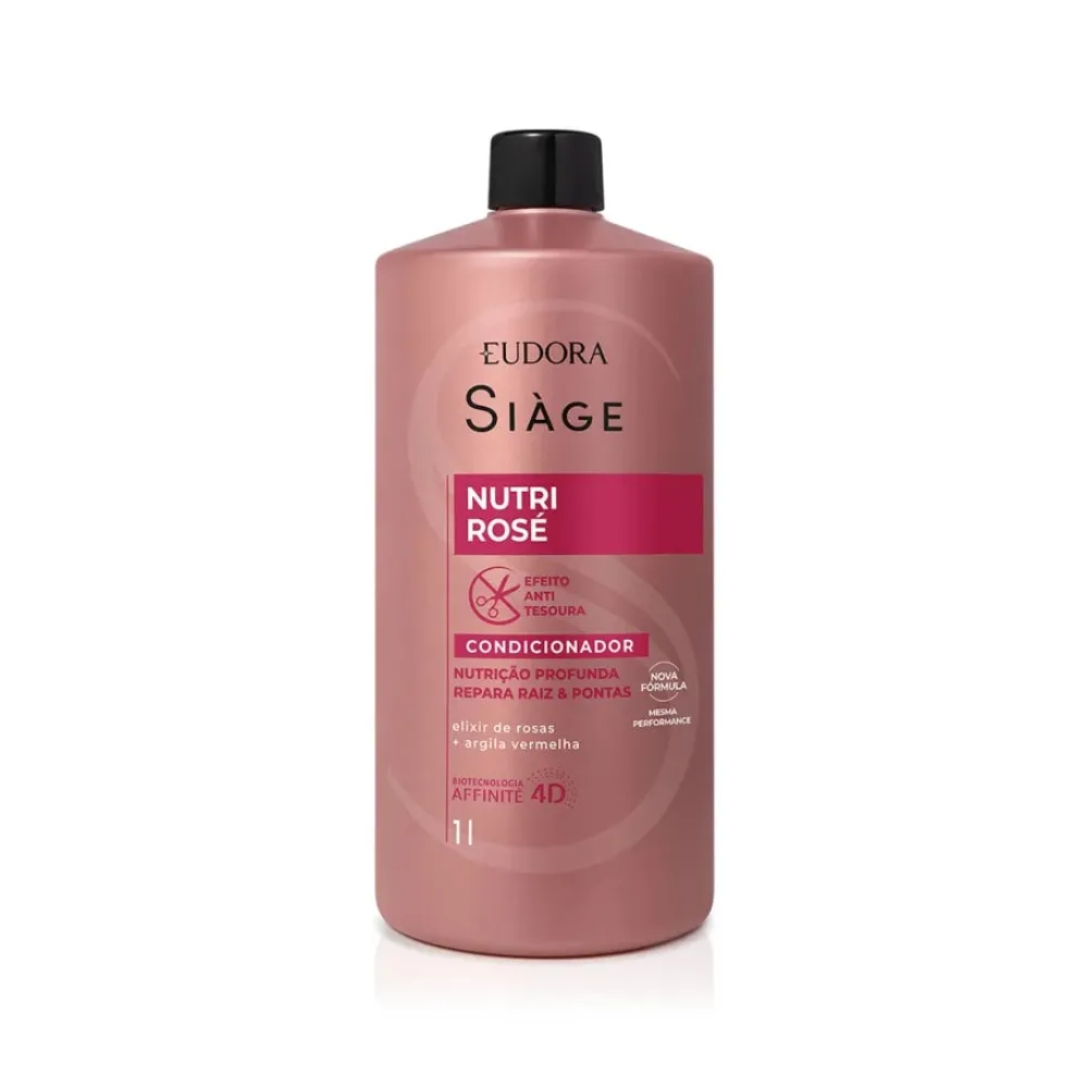 Condicionador Eudora Siàge Nutri Rosé Reparação Profunda 1L
