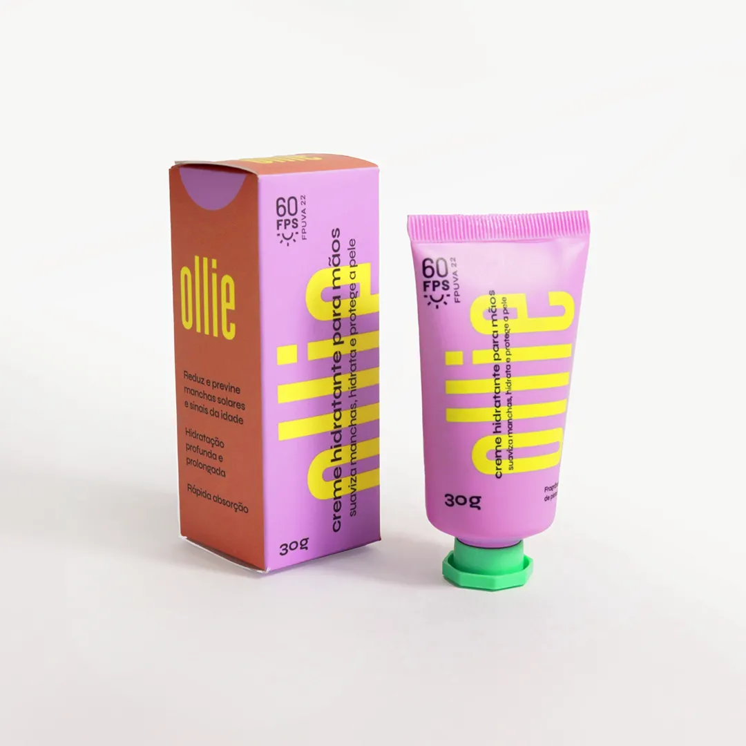 Creme Hidratante para Mãos Ollie FPS60 FPUVA 22 30G