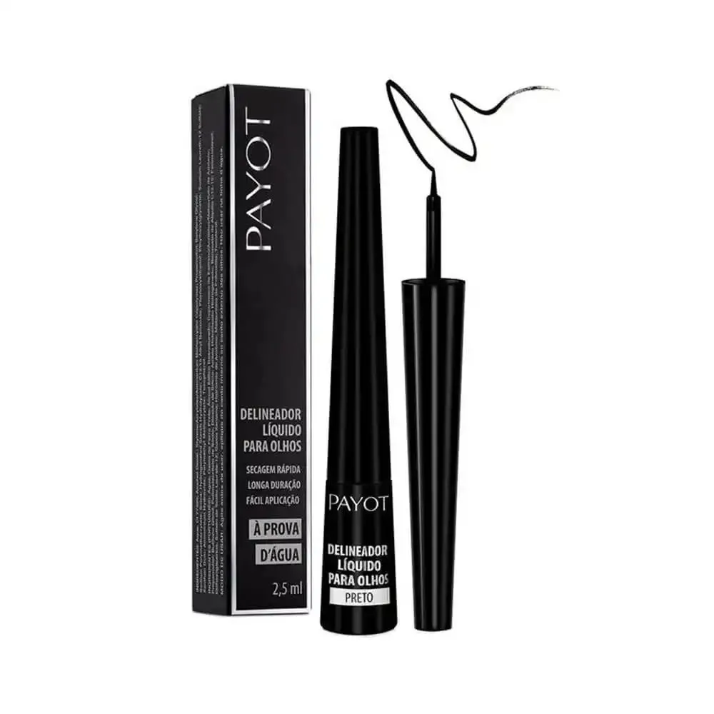 Delineador Líquido À Prova D'Água Preto Payot 2,5ml