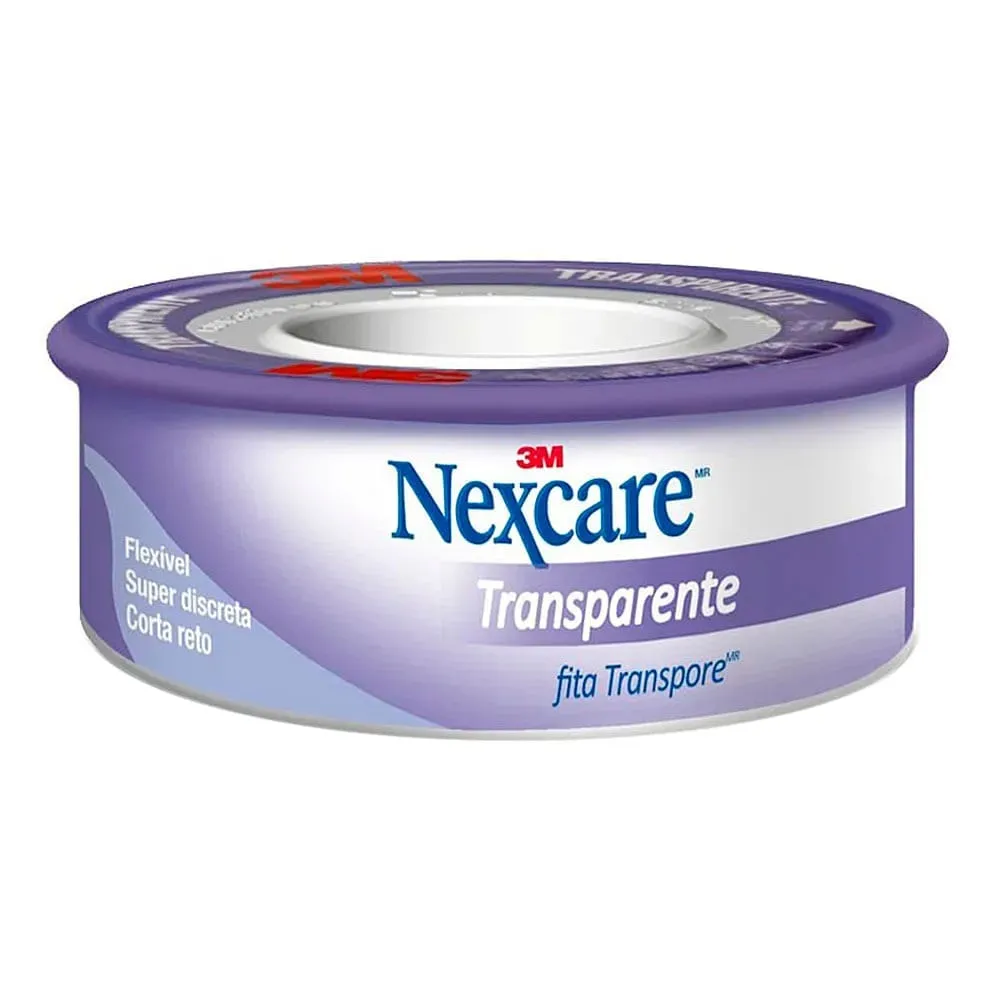 Fita Transpore Transparente Discreto Nexcare 3M 12mmx4,5m