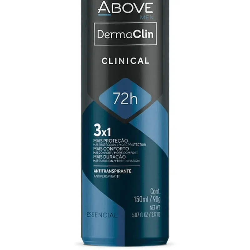 Desodorante Aerossol Above Dermaclin 72H Men 150ml