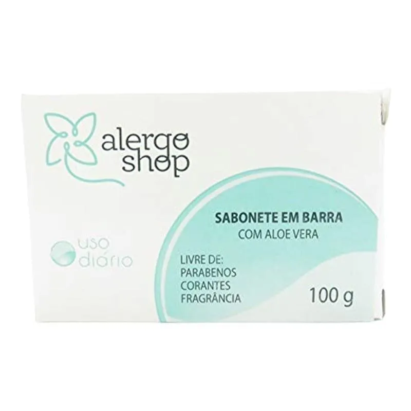 Sabonete em barra Aloe Vera Alergoshop 100g