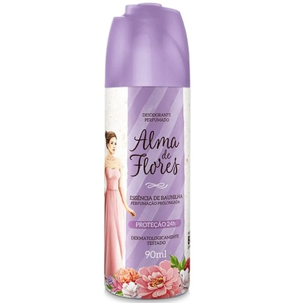 Desodorante Alma de Flores Essência de Baunilha Spray 90ml