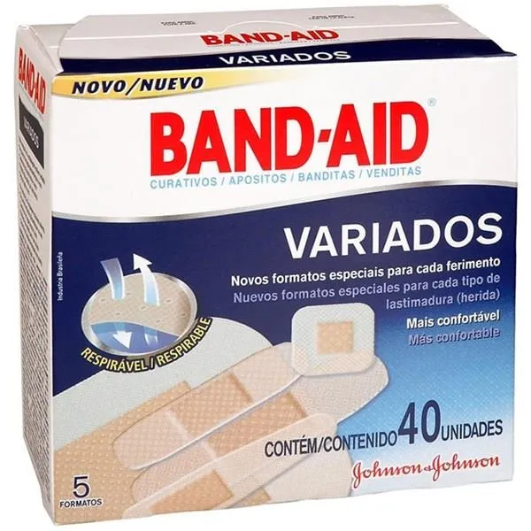 Curativo Band Aid Variados 40 unidades