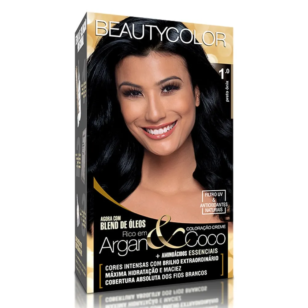 Beautycolor Permanente Coloração Creme - Preto Onix 1.0