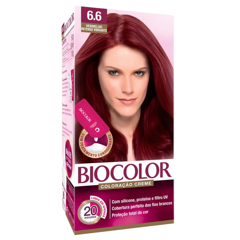 Biocolor Tinta de Cabelo Coloração Mini - 6.6 Vermelho Int Q