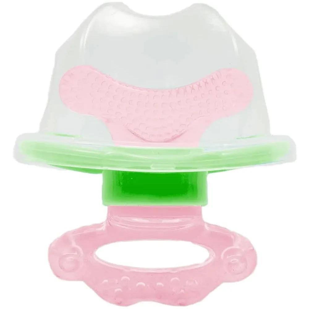 Mordedor com Massageador de Gengiva Buba +3M Rosa