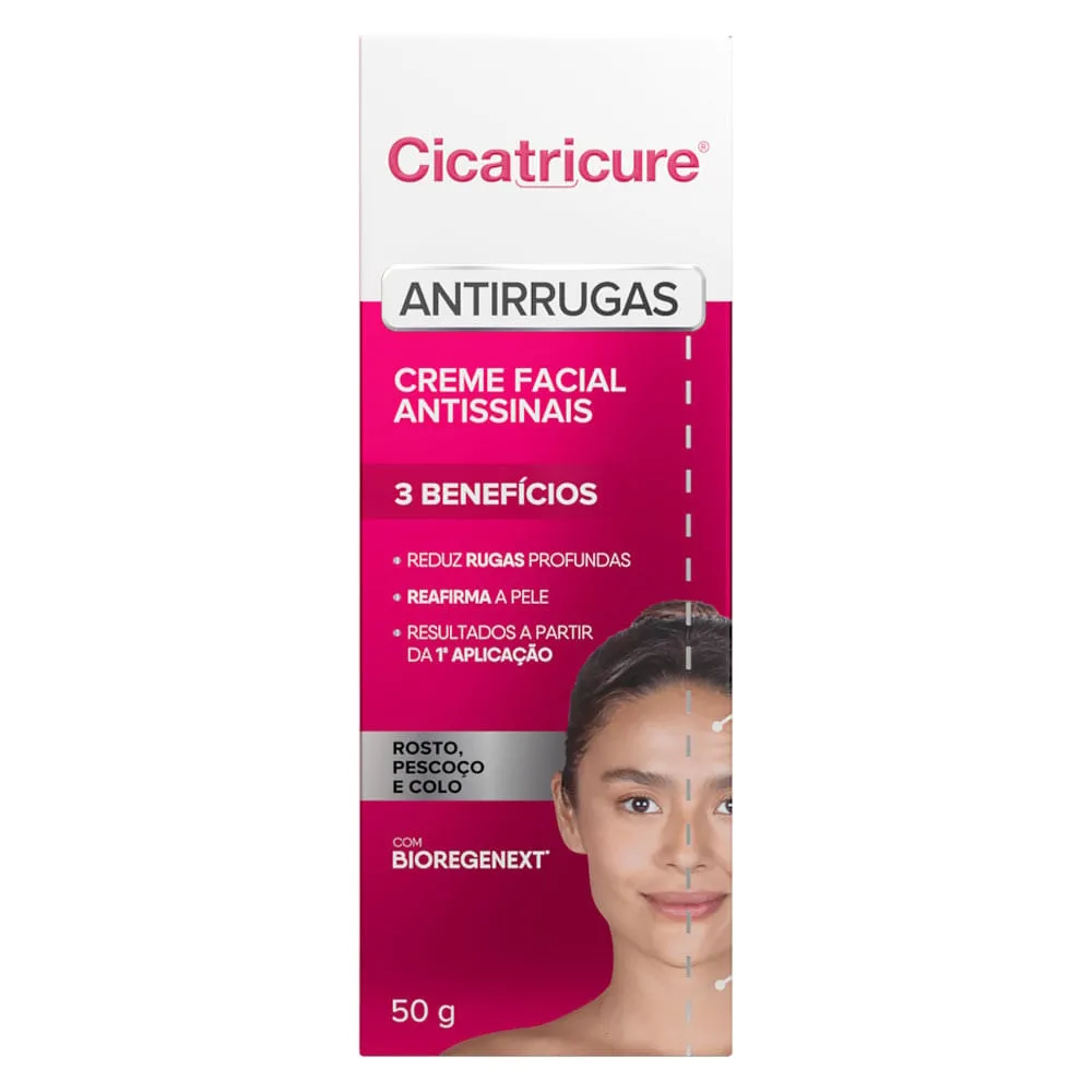 Creme Facial Cicatricure Antissinais 60g