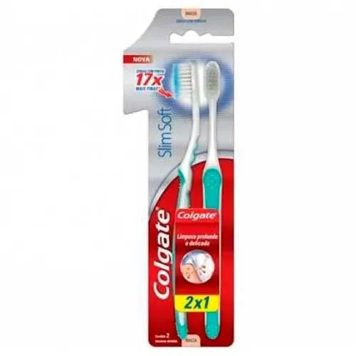 Escova Dental Colgate Slim Soft 2 Unidades