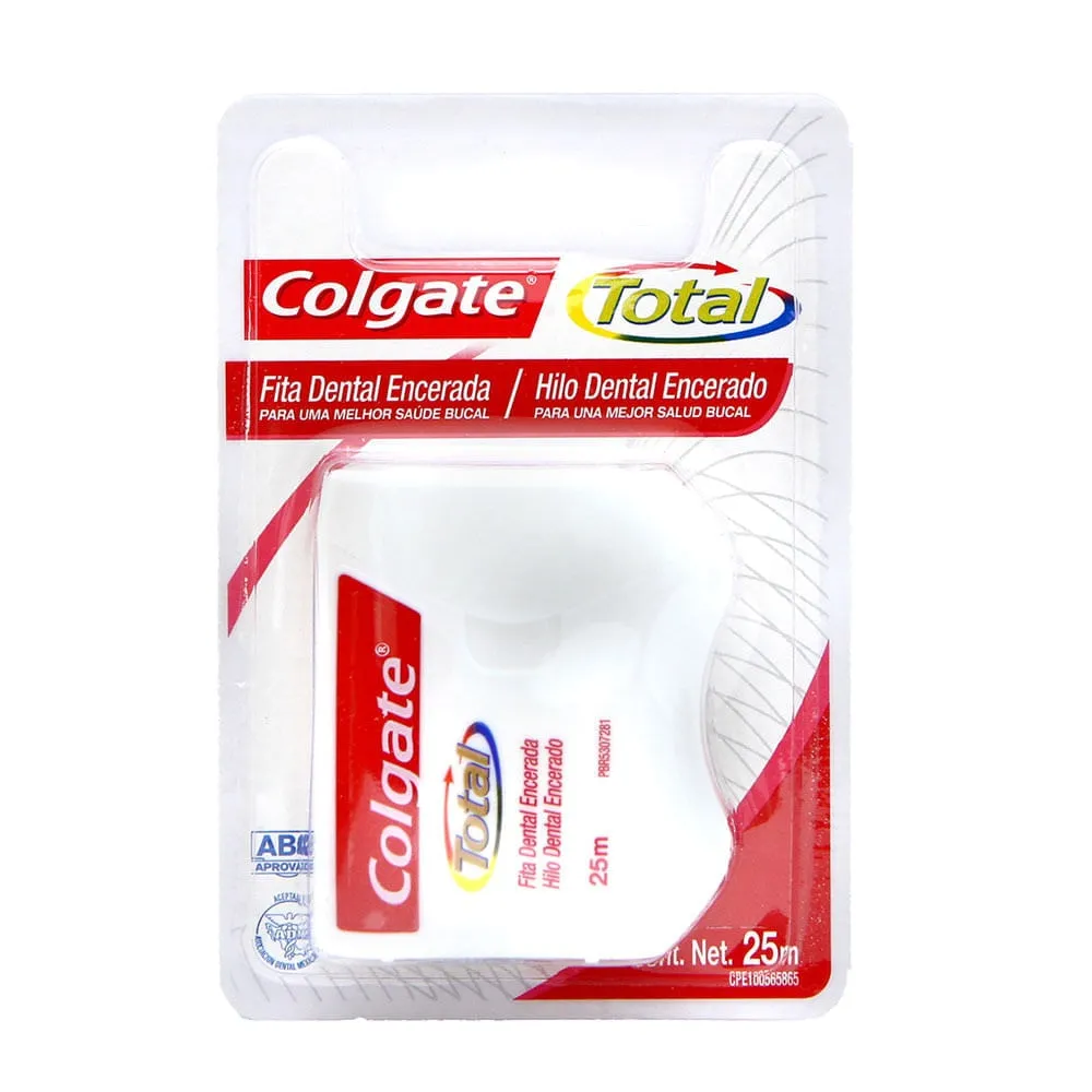 Fio Dental Colgate Total Encerado 25M