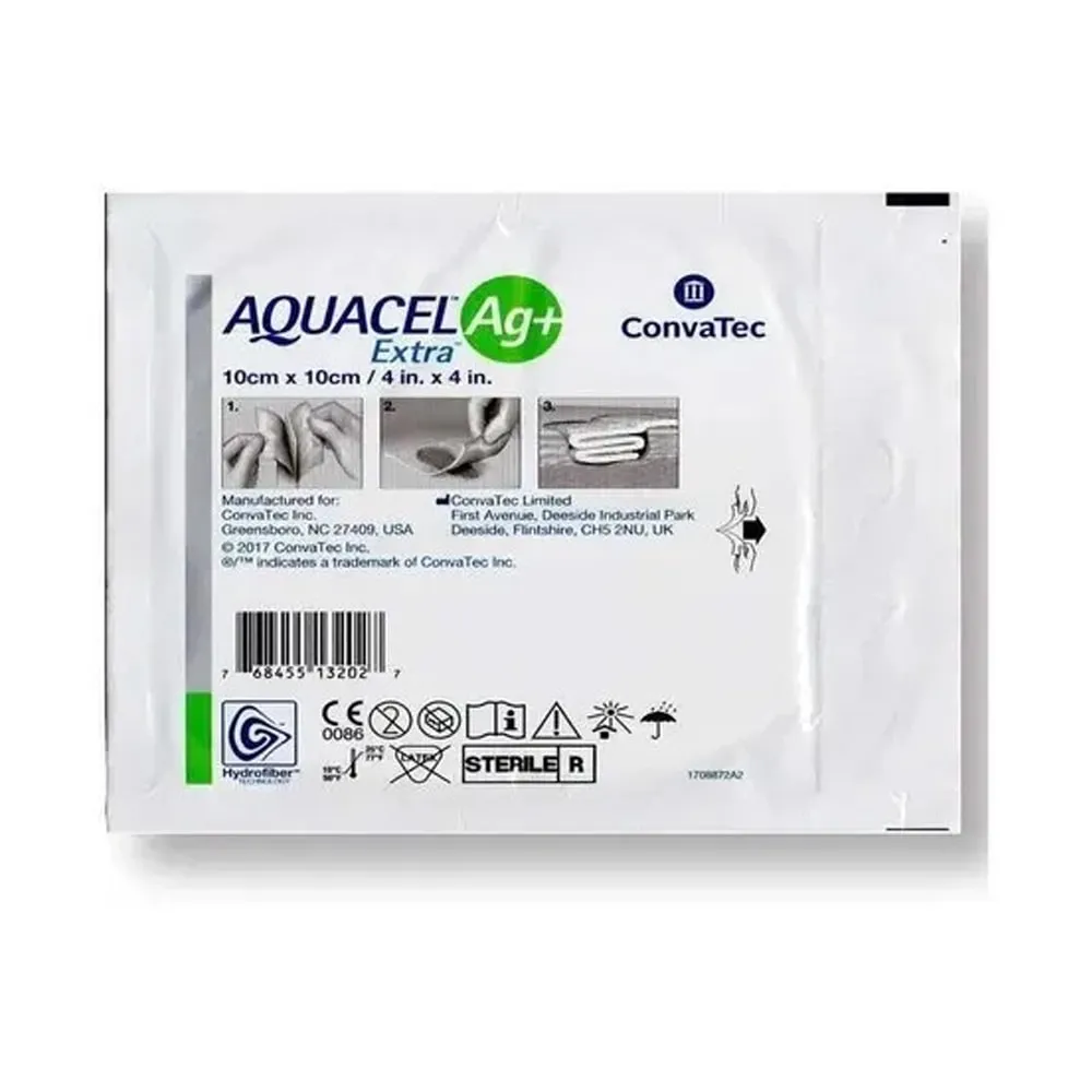 Curativo Aquacel Ag+ Extra Convatec 413567 10x10cm - unidade