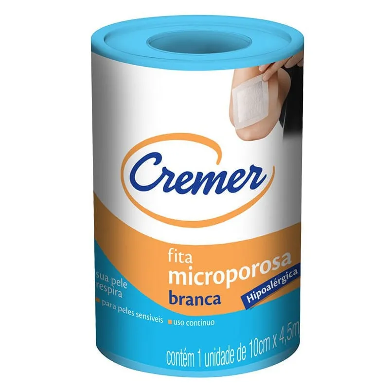 Esparadapo Microporoso Cremer Branco 10cmx4,5m