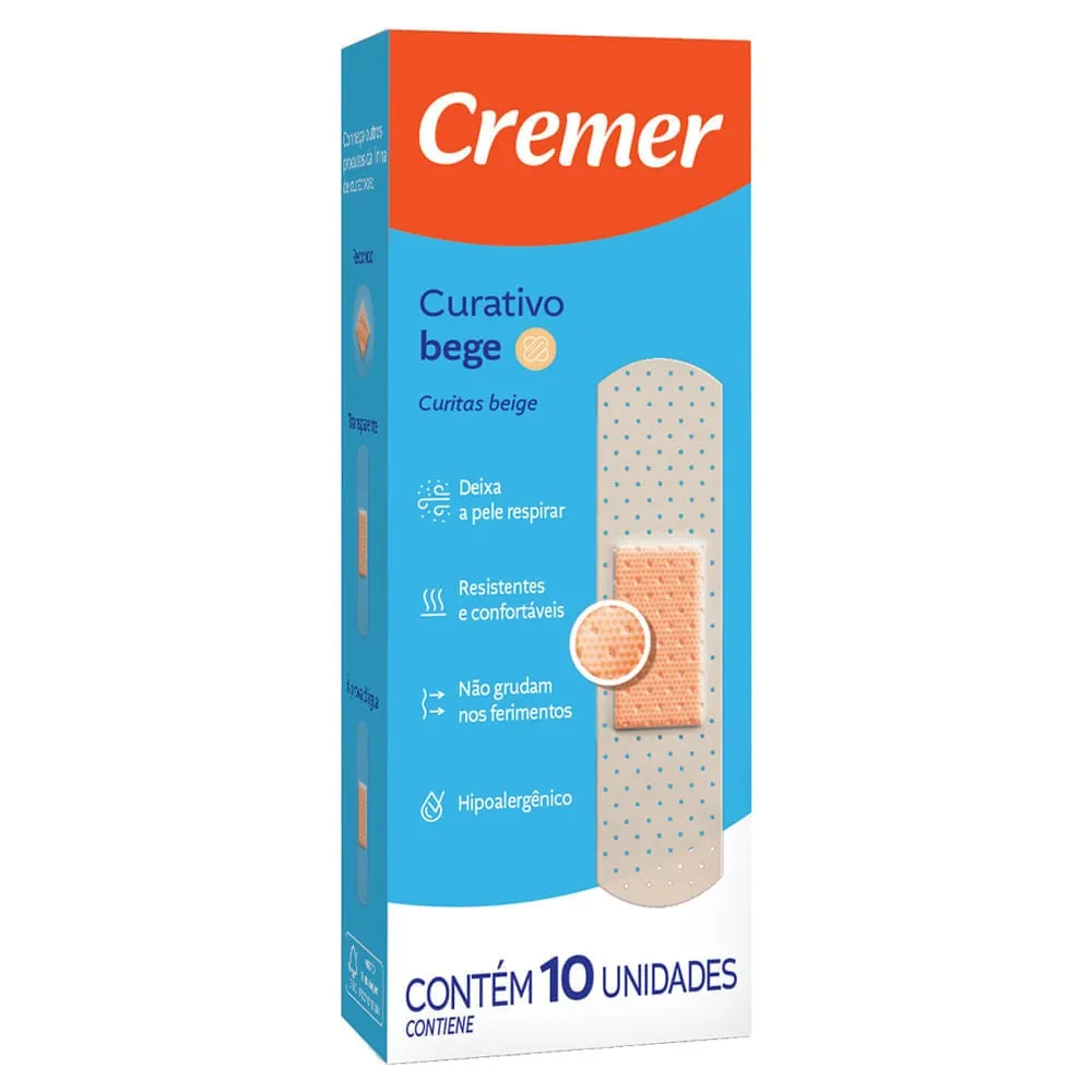 Curativo Cremer Bege | Com 10 Unidades