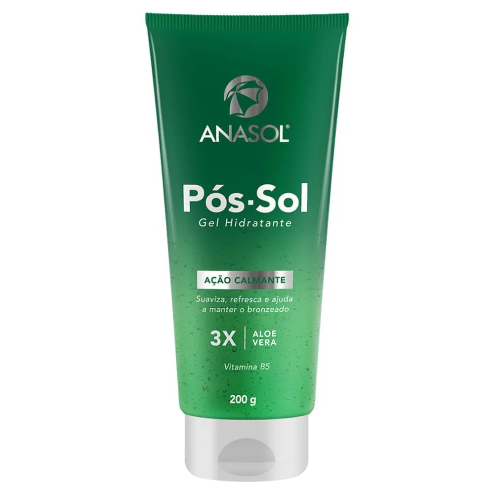 Pós-Sol Anasol Gel Hidratante Calmante com Aloe Vera 200g