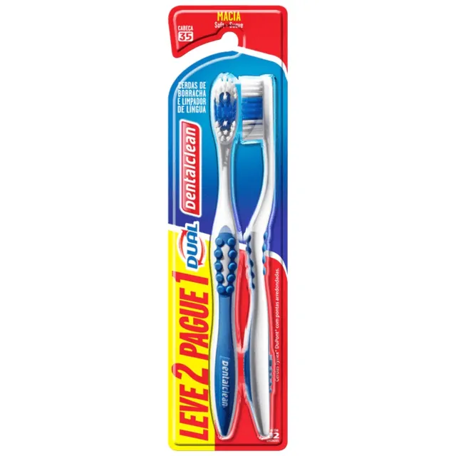 Escova Dental Dental Clean Dual Macia Leve 2 Pague 1