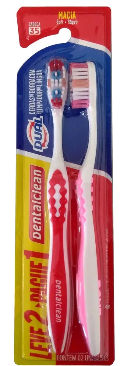 Escova Dental Dental Clean Dual Mescova Dentalia Leve 2 Pague 1
