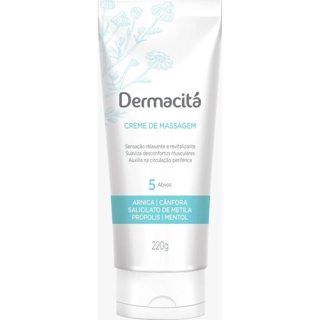 Creme De Massagem Dermacitá 5 Ativos 220g