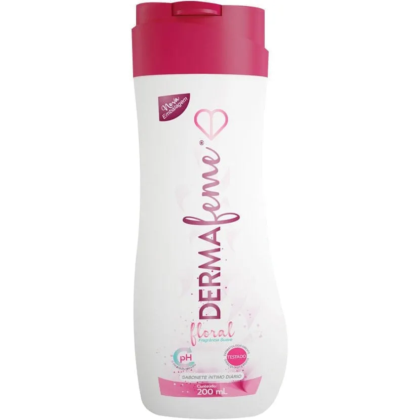 Dermafeme Floral Sabonete Líquido Íntimo 200ml