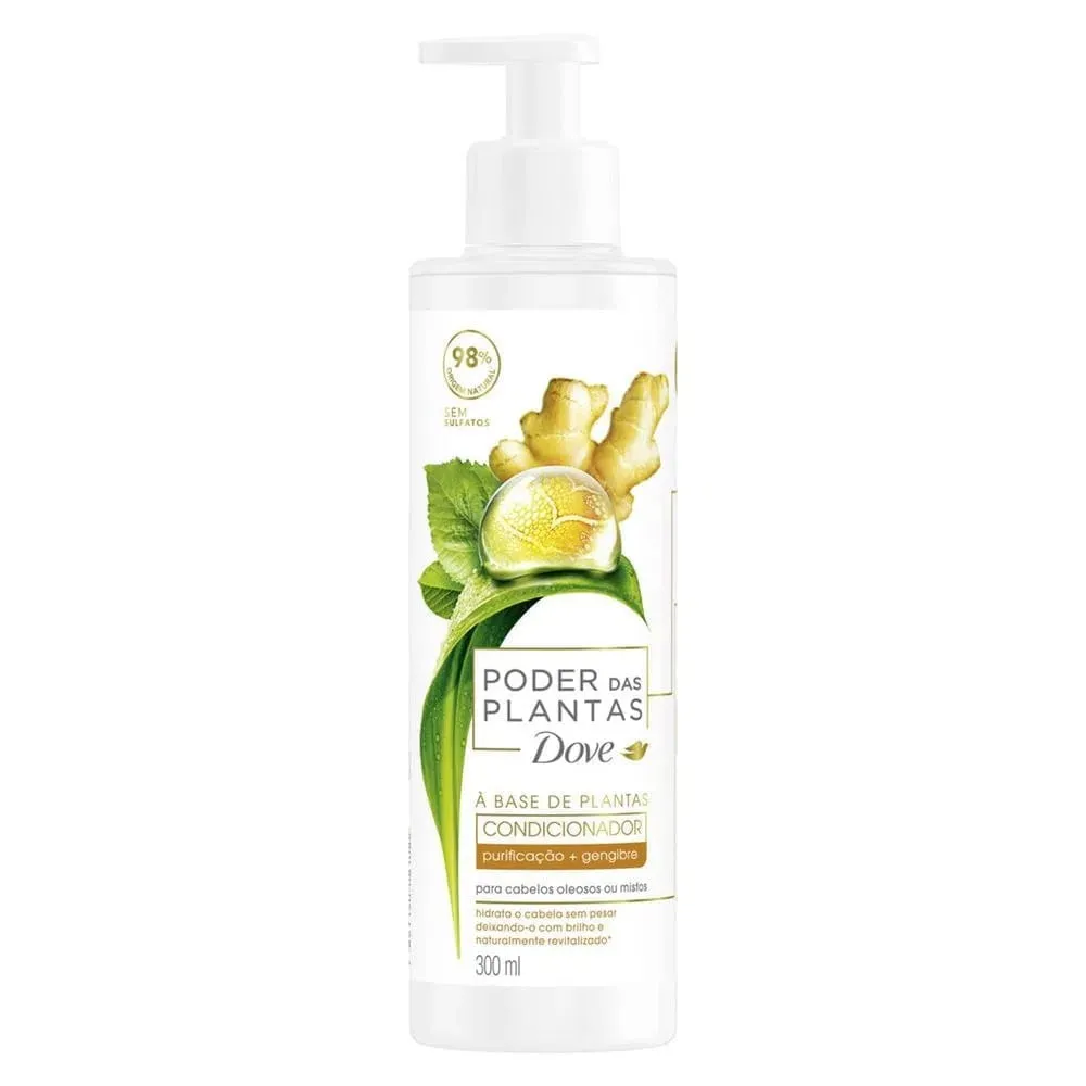 Condicionador Dove Poder Plantas Purificação +Gengibre 300ml