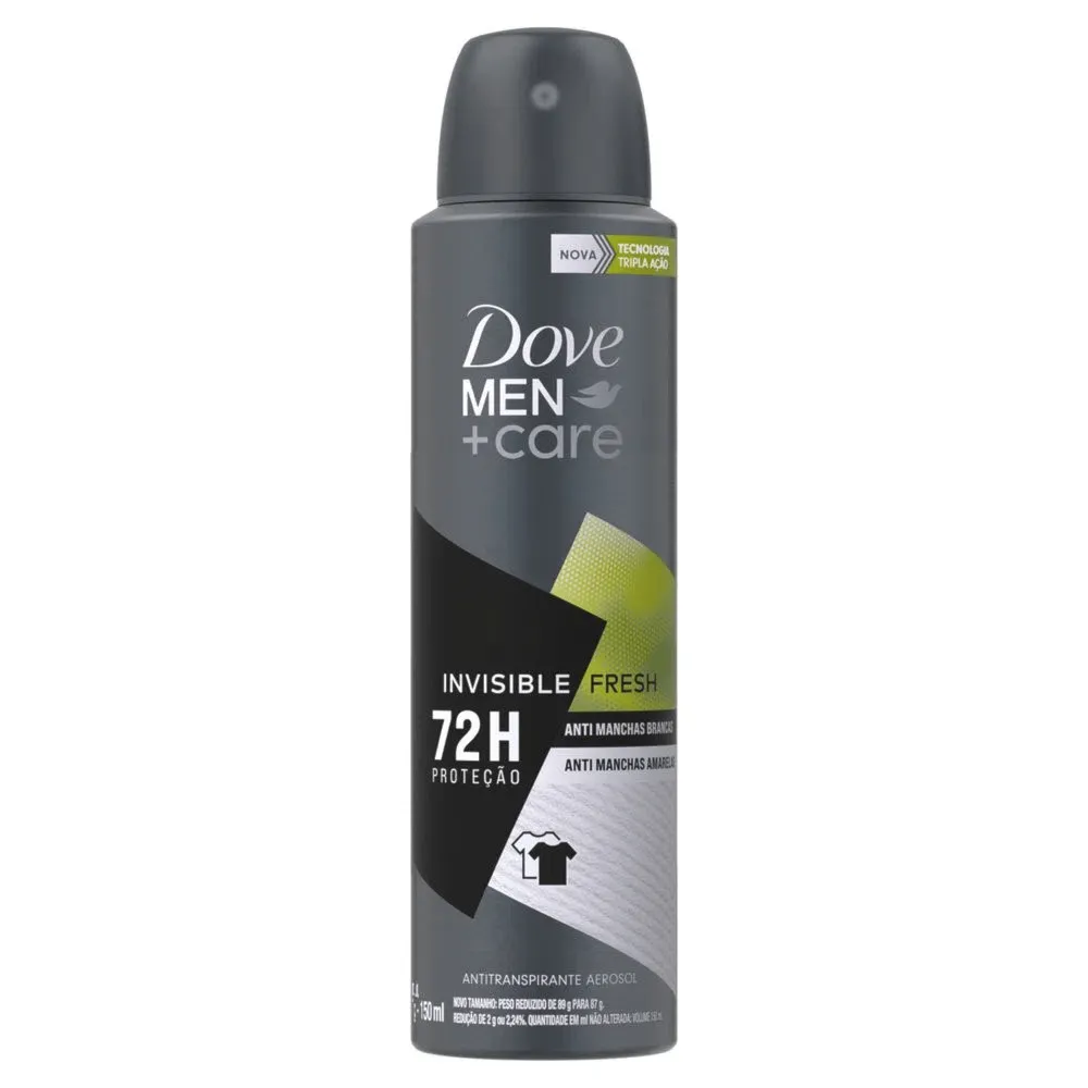 Desodorante Aerosol Dove Men Invisible Fresh 75h 150ml