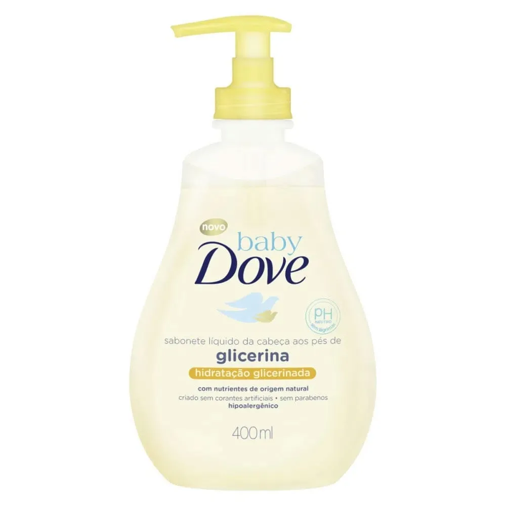 Sabonete Líq Dove Baby Hid Glicerinada Cabeça os Pés 400mL