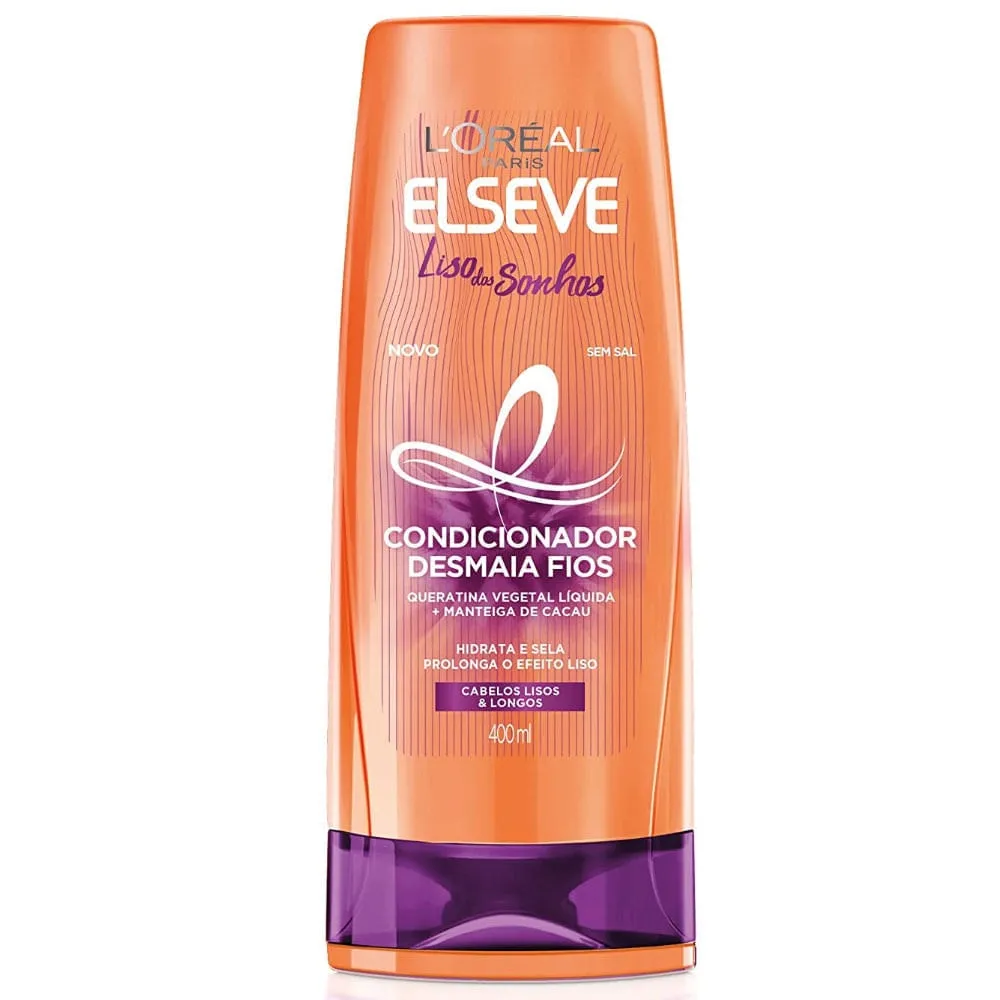 Condicionador Elséve Desmaia Fios Liso dos Sonhos 400ml