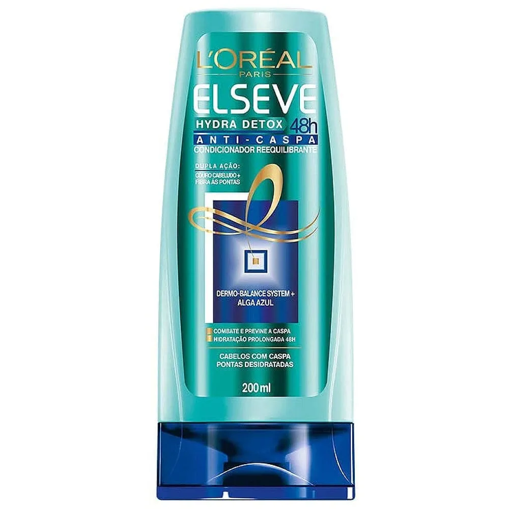 Condicionador Elséve Hydra Detox 48h Anti-Caspa 200ml