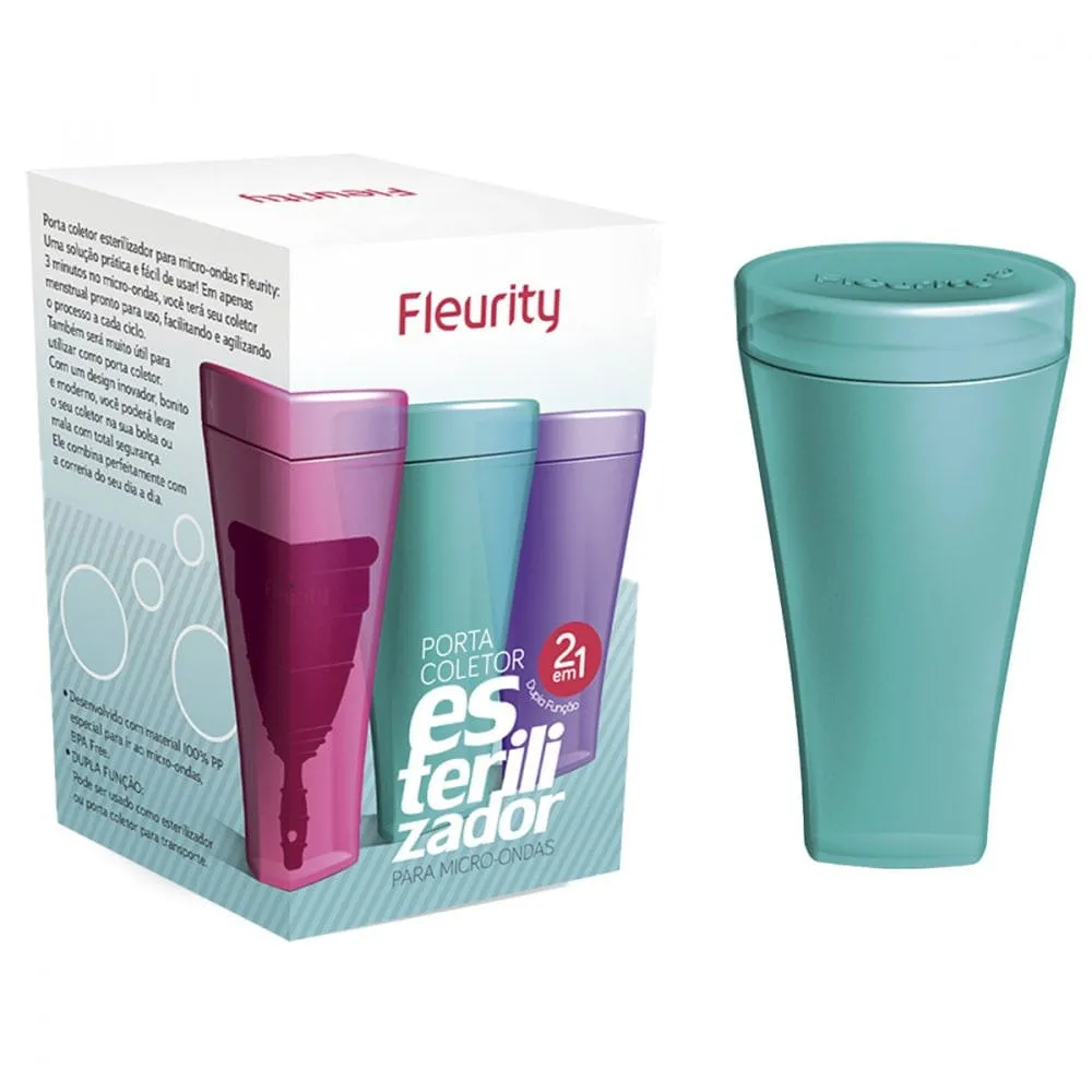 Porta Coletor Esterilizador Menstrual Fleurity