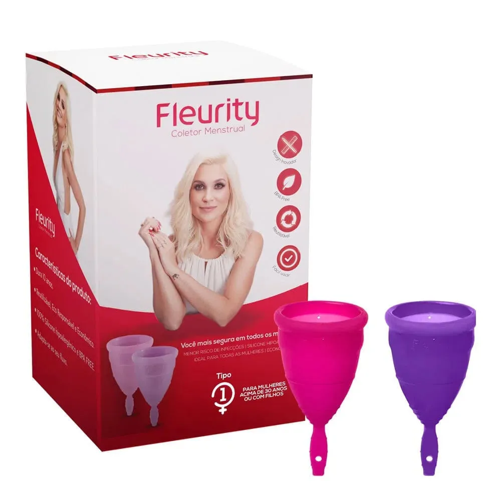Coletor Menstrual Fleurity Tipo 1 2 Unidades