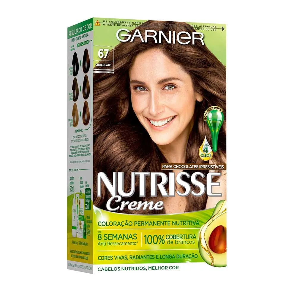 Garnier Nutrisse Coloração Creme - Chocolate Louro Escuro 67
