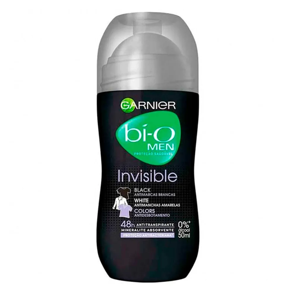 Desodorante Garnier Bí-o Men Invisible Roll-on 50ml