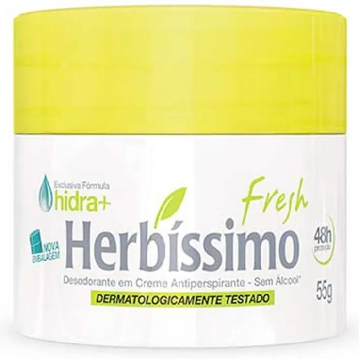 Desodorante Creme Herbissimo Menta Fresh 55g