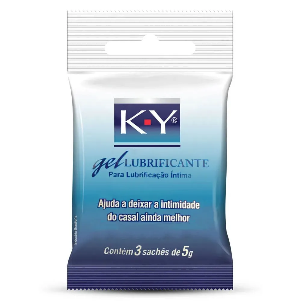 K-Y Gel Lubrificante Íntimo 3 sachês 5g cada