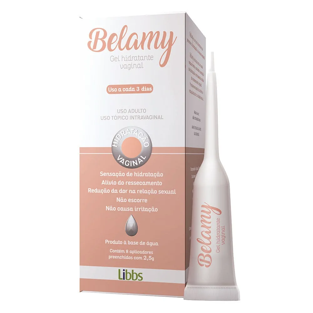 Belamy Gel Hidratante Vaginal 8 Aplicadores 2,5g cada