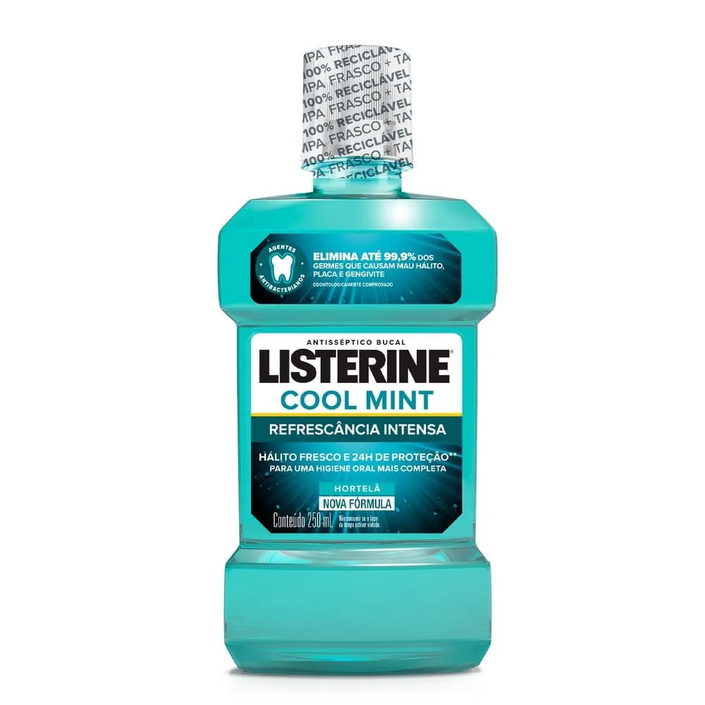 Enxaguante Bucal Antisséptico Listerine Cool Mint 250ml