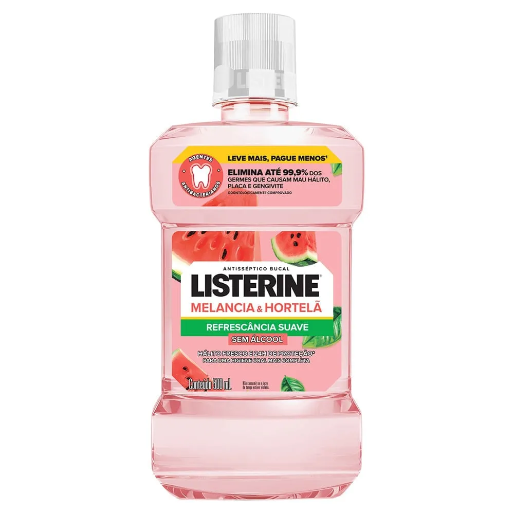 Enxaguante Bucal Listerine Melancia e Hortelã 250ml