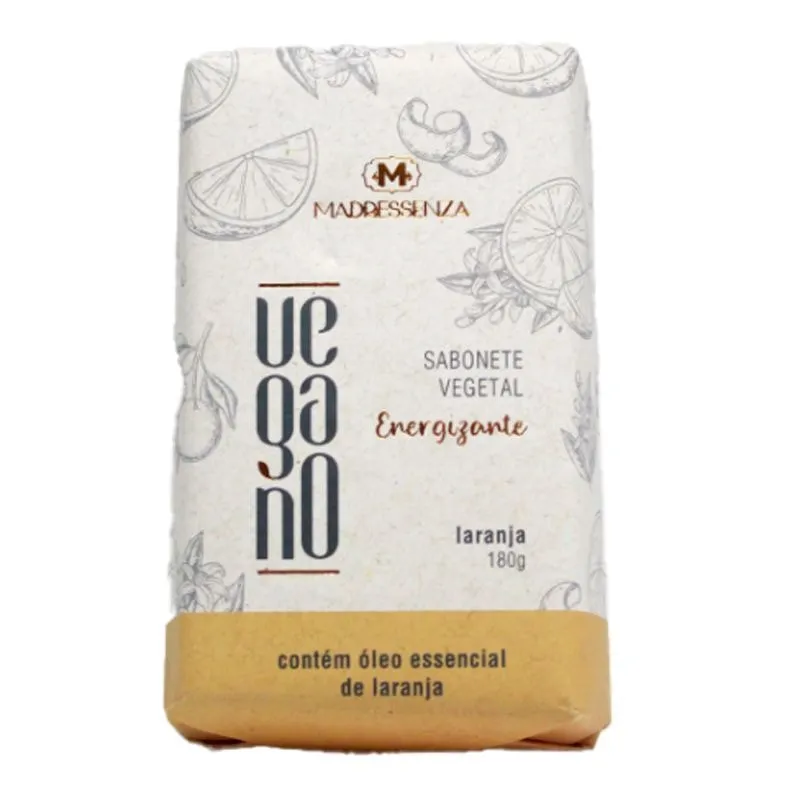 Sabonete em Barra Vegano Laranja Madressenza 180g
