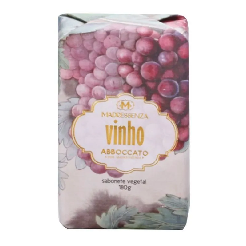 Sabonete Vegetal em Barra Vinho Madressenza 180g