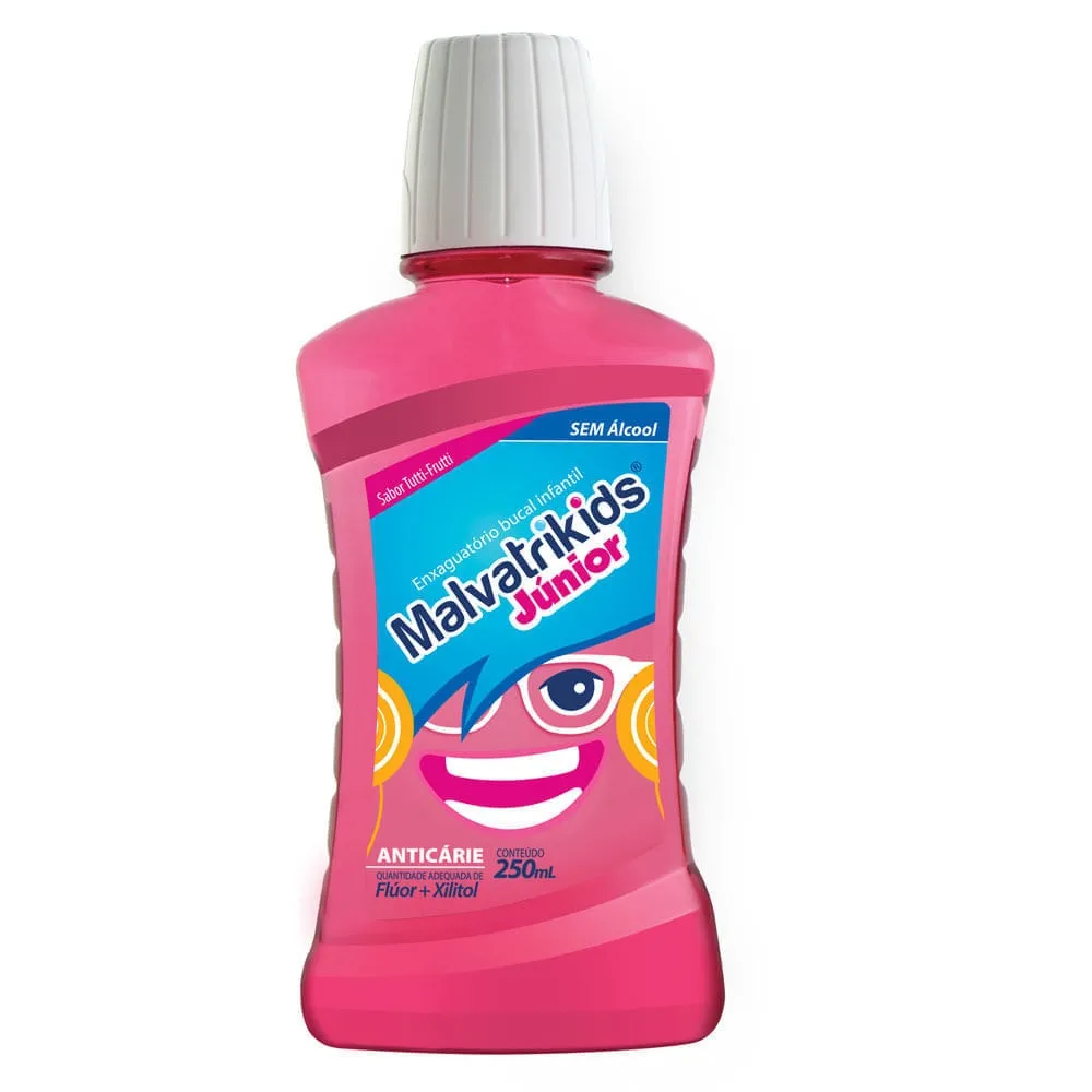 Malvatrikids Júnior Enxaguante Bucal Antisséptico T-Frut 250