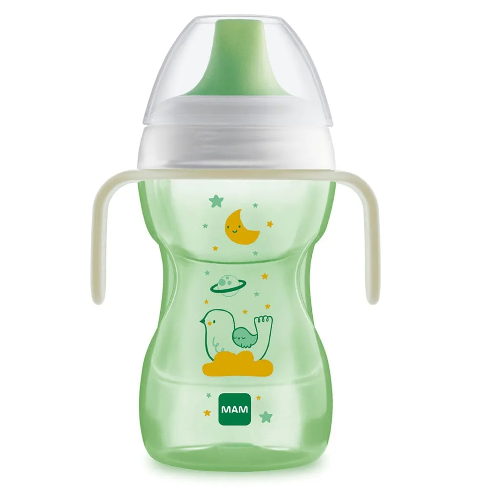 Copo de Treinamento MAM Fun To Drink Night Alça 270ml-Neutro