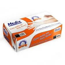Luva de Procedimento em Latex com Pó 100 Unidades Medix M