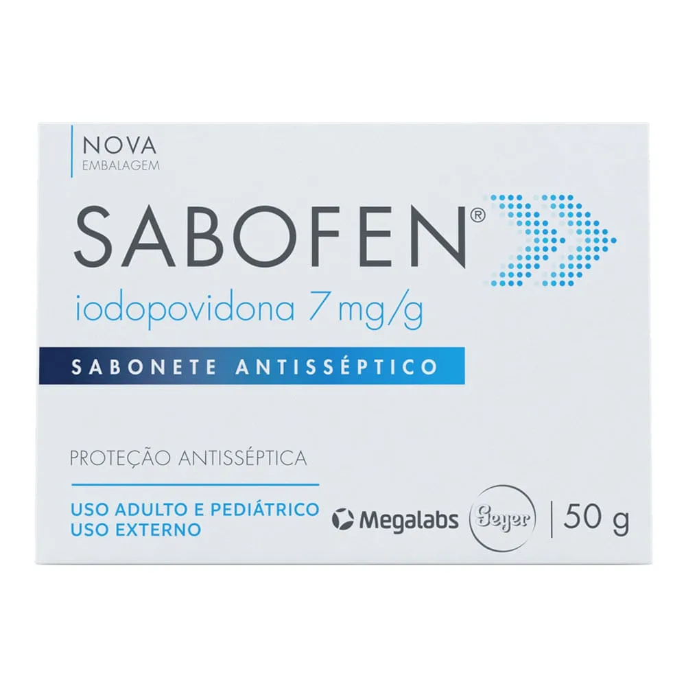 Sabonete Barra Sabofen Antisséptico Corporal 7mg/g 50g