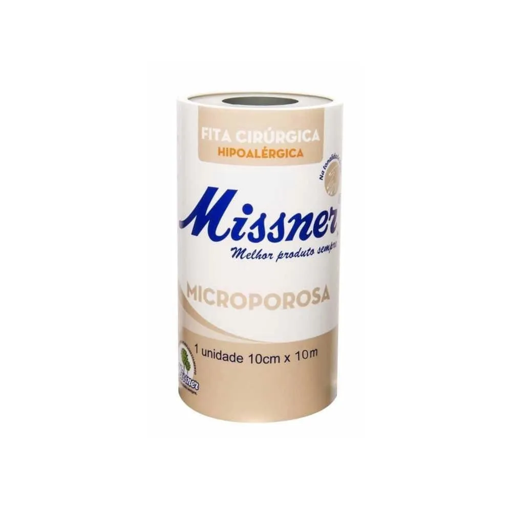Fita Cirúrgica Microporosa Bege Missner 10cmx10m