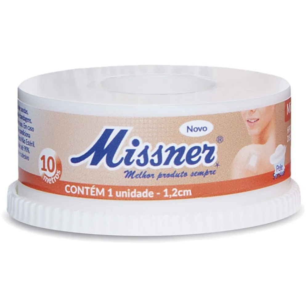 Fita Microporosa Missner - Bege 1.2cmx10m - unidade
